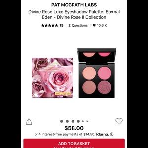 📌LAST CHANCE! Pat McGrath Divine Rose Luxe Palette: Eternal Eden